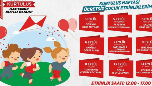 Salihli'de kurtuluş haftası ücretsiz çocuk etkinlikleri