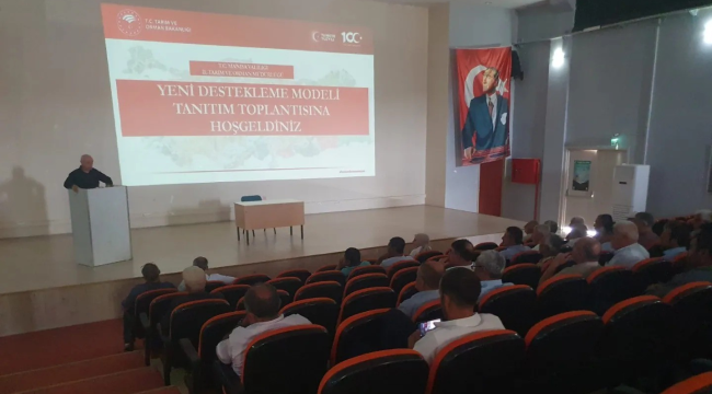 Yeni destekleme modeli Köprübaşın'da üreticilere tanıtıldı