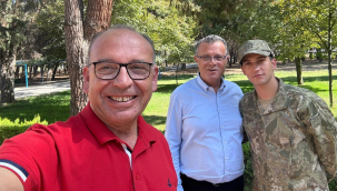 Asker ziyaretine Öküzcüoğlu'da katıldı