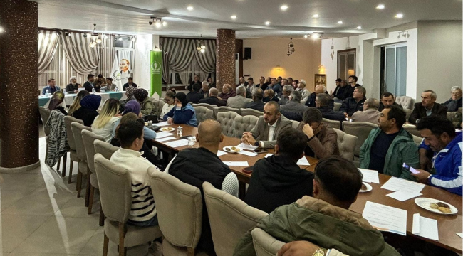 Başkan Hızlı seçim öncesi delegelerle toplantı yaptı