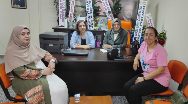 Başkan Kaplan ilçe kadın kolları başkanı için temayül yoklaması