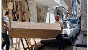 Belediyeden yoksul vatandaşlara eşya yardımı