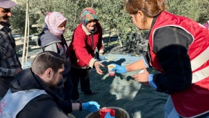 CHP'li gençlerden çiftçi kadınlara tarlada çorba ikramı