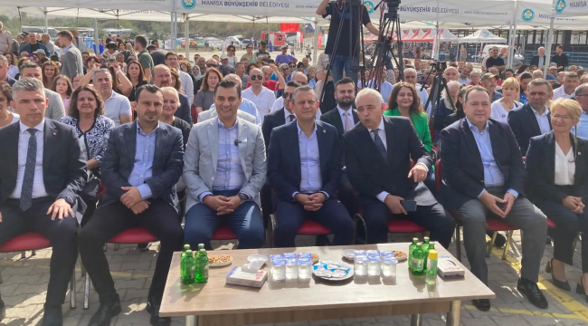 CHP lideri Yırcal zeytin festivalinde