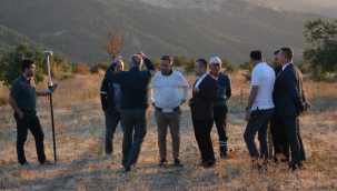 Demirci OSB alanında yol ve su incelemesi