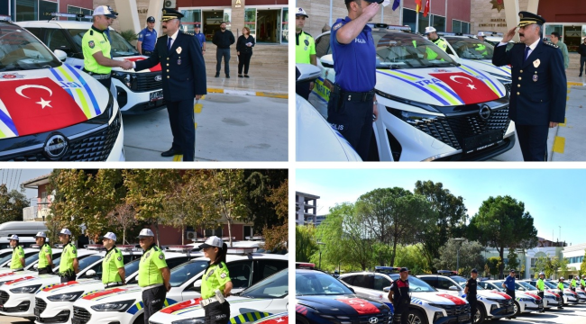 Düzenlenen törenle araçlar teslim alındı