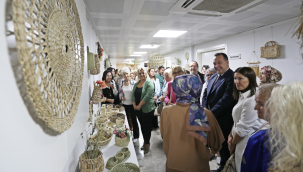Hasır örme sergisi açıldı