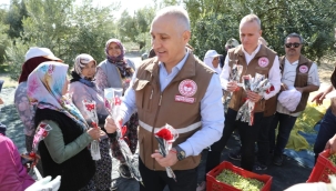 Kadın çiftçilere sahada ziyaret