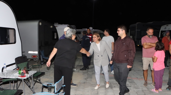 Kula jeoparkında ilk kez karavan ve çadır kampı 