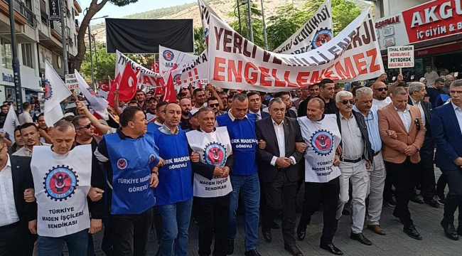 Madencilerden ithal kömür mitingi