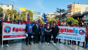 Salihli'de Numan Kurtulmuş'a kınama eylemi