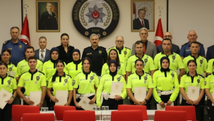 Temel trafik ve kaza inceleme eğitimini tamamlayanlar sertifikalarını aldı