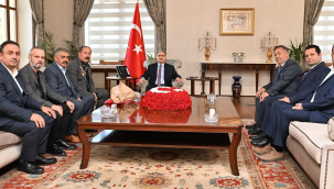 Vali Özkan gazi dernek yöneticilerini kabul etti