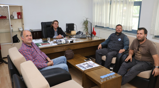 Volkanık araştımalara katılan bilim adamları başkan vekili Gündüz'ü ziyaret etti