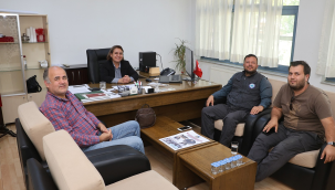 Volkanık araştımalara katılan bilim adamları başkan vekili Gündüz'ü ziyaret etti