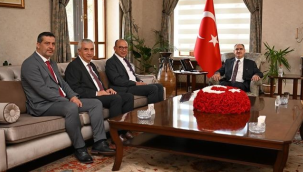 Ziyarette ilçede yapılan kamu yatırımları ele alındı