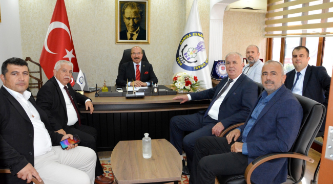 Ziyarette esnafların istekleri masaya yatırıldı