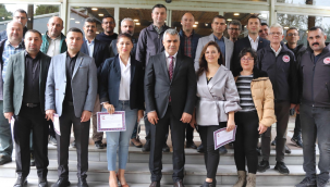 Başarı belgelerini aldılar