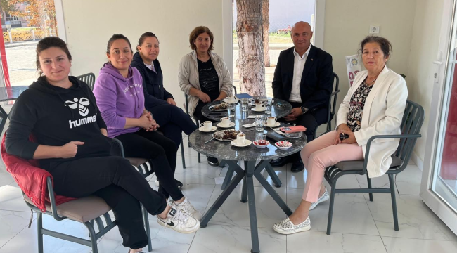 Başkan Aykan, Gölmarmara kadın dayanışma derneği'ni ziyaret etti