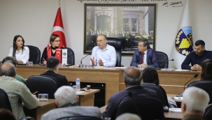 Başkan Çetin kent koseyi üyleriyle bir araya geldi