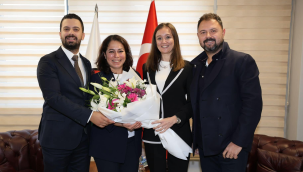 Başkan Durbay'dan başkan Malay'a tebrik ziyareti