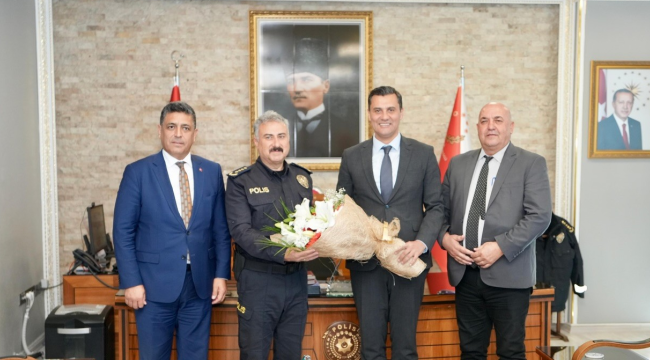 Başkan Zeyrek,emniyet,jandarma ve garnizon komutanlığını ziyaret etti