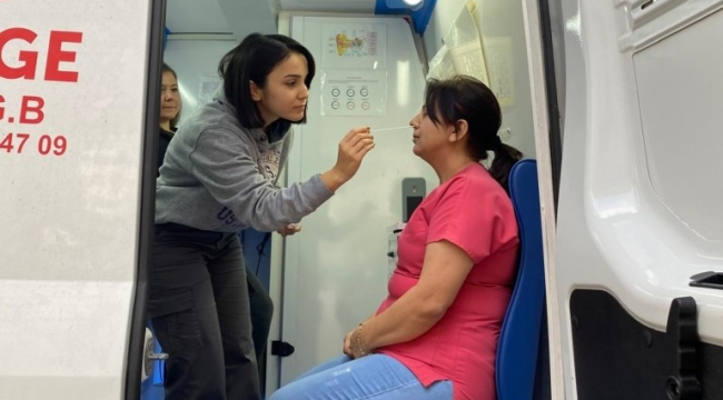 Belediye personeli sağlık taramasından geçti