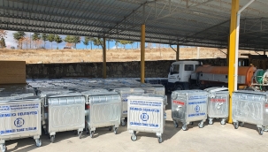  Çevre, şehircilik ve iklim değişikliği Bakanlığından Demirci belediyesine hibe çöp konteyneri