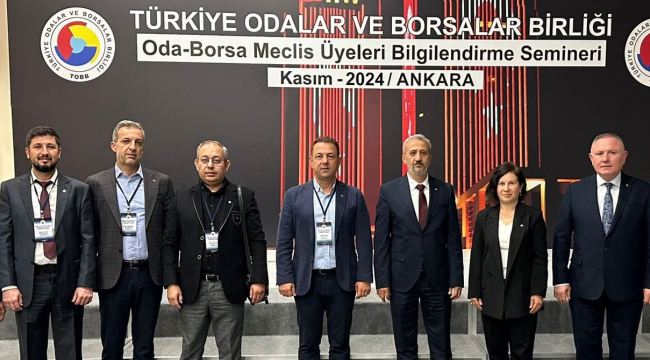 Demirci TSO meclis üyeleri TOBB bilgilendirme seminerine katıldı