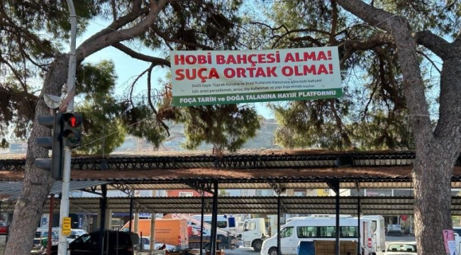 Foça tarih ve doğa talanına hayır platformundan hobi bahçeleri tepkisi