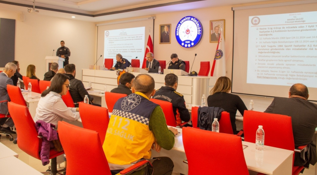 İl spor güvenlik toplantısı yapıldı