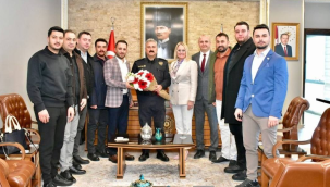 MAGİAD yönetimi müdür Aktaş'ı ziyaret etti