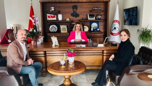 Makedonya göçmenleri derneği yöneticileri eczacı odasını ziyeret etti