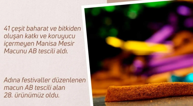 Mesir macunu AB coğrafi işaret tescili aldı