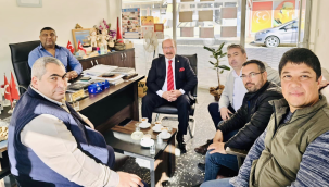 Meso başkanı Akyüz oda başkanlarını ziyaret etti