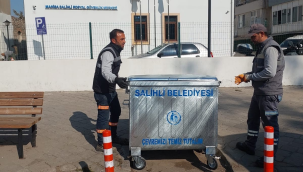 Salihli'de çöp konteynerleri yenileniyor