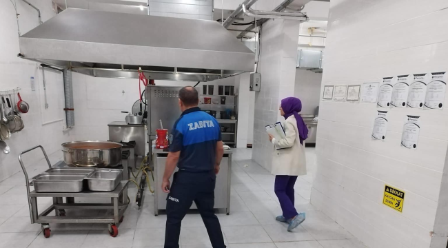 Soma'da zabıta okul kantinlerini denetledi