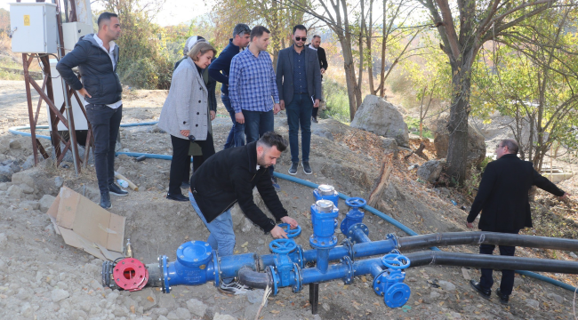 Terfi hattı tamamlandı Jeotermal sera'nın enerji ve su ihtiyacı karşılandı