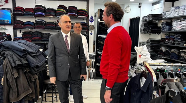 Vali Özkan esnafları ziyaret etti