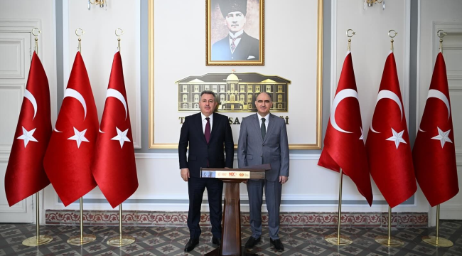 Vali Özkan, İzmir Valisi Dr. Elban'ı misafir etti