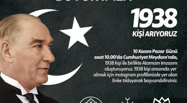 Yunusemre belediyesinden Atatürk'ü anma çağrısı