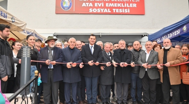 Ata evi emekliler sosyal tesisi törenle açıldı