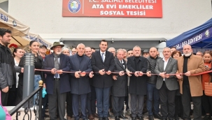 Ata evi emekliler sosyal tesisi törenle açıldı