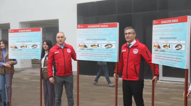 Baraj ve göletlere amatör balıkcıları uyaran 25 tabela kondu