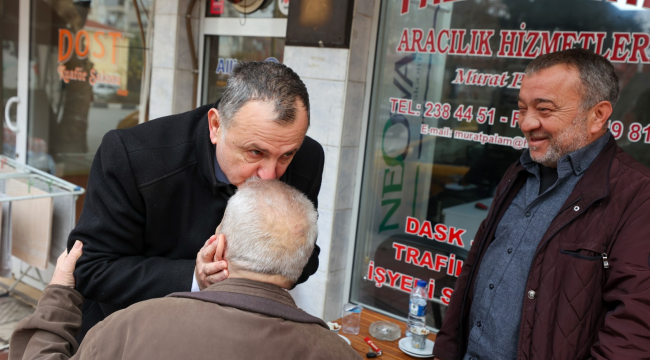 Başkan Balaban esnaf ziyaretinde talep yağmuruna tutuldu