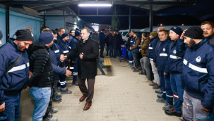 Başkan Balaban yeni haftaya işçilerin yeni yılını kutlayarak başladı