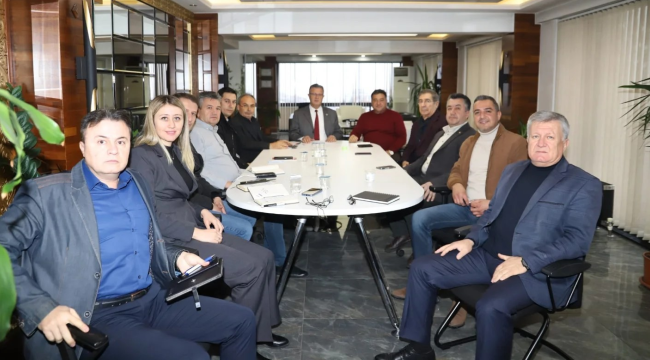 Başkan Öküzcüoğlu borsa yönetimiyle 2025 yılı stratejik plan toplantısı