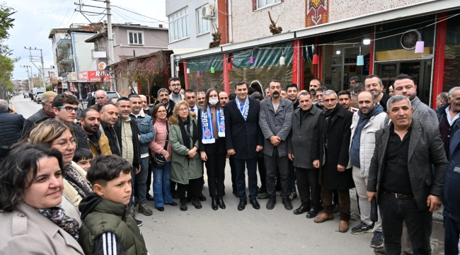 Başkanlar Kazım Karabekir mahallesi'nde esnafları ziyaret etti