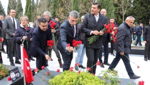 Başkanlar maden şehitlerini unutmadı