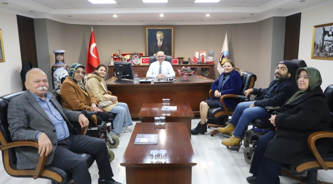 Dernek başkanları başkan Akın'ı ziyaret etti